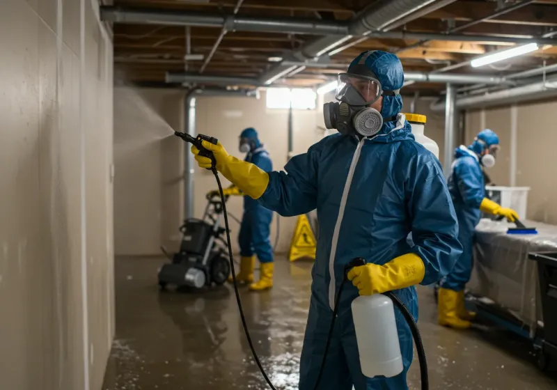 Basement Sanitization and Antimicrobial Treatment process in Mayfield, KY